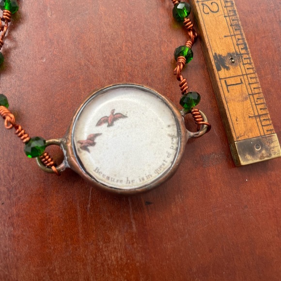 Thaumatrope spinning pendant WATCH VIDEO soldered necklace pointer - Picture 4 of 8